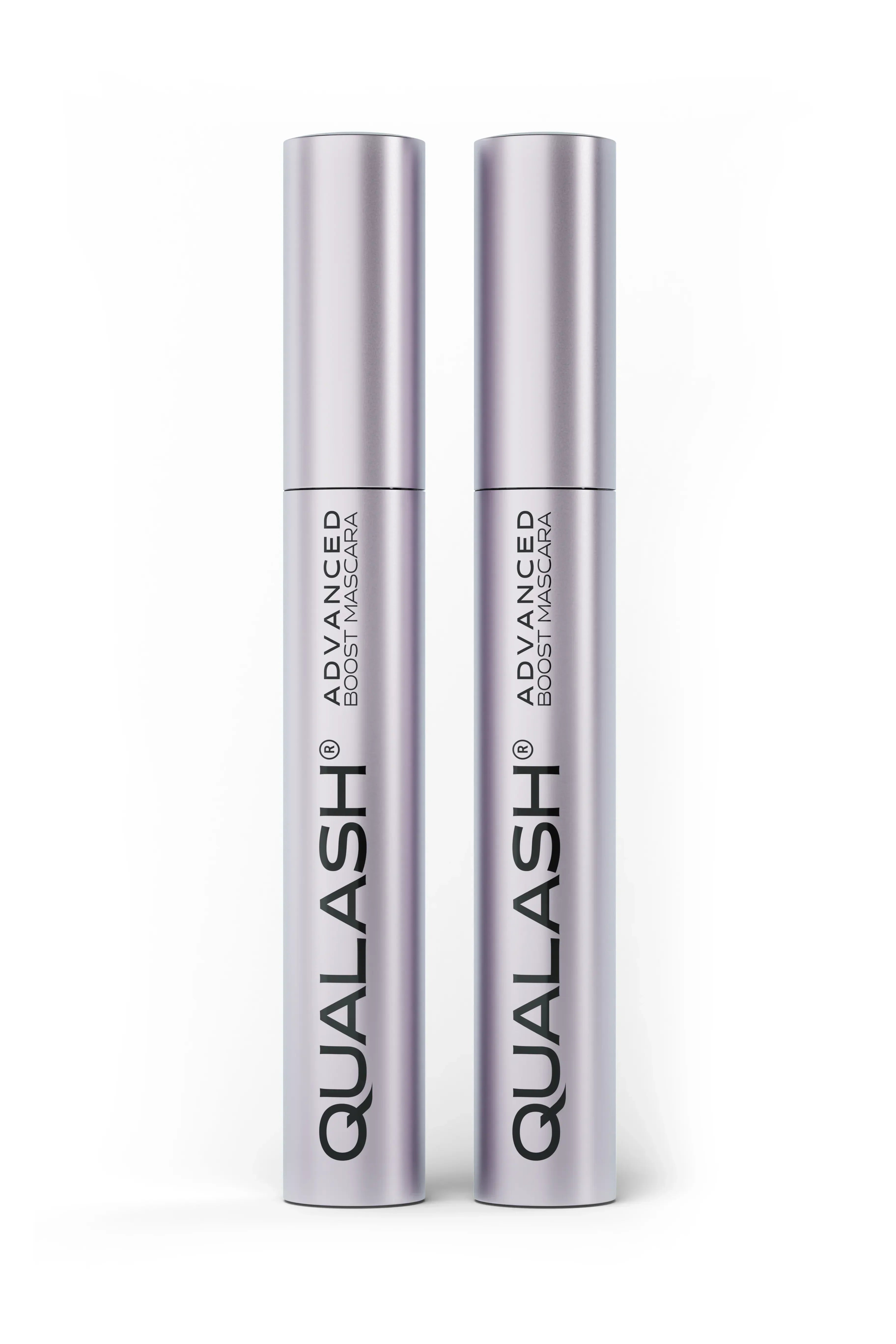 QUALASH Peptide Twins – Curl & Volume Mascara & Lash Separator – closed tubes front view